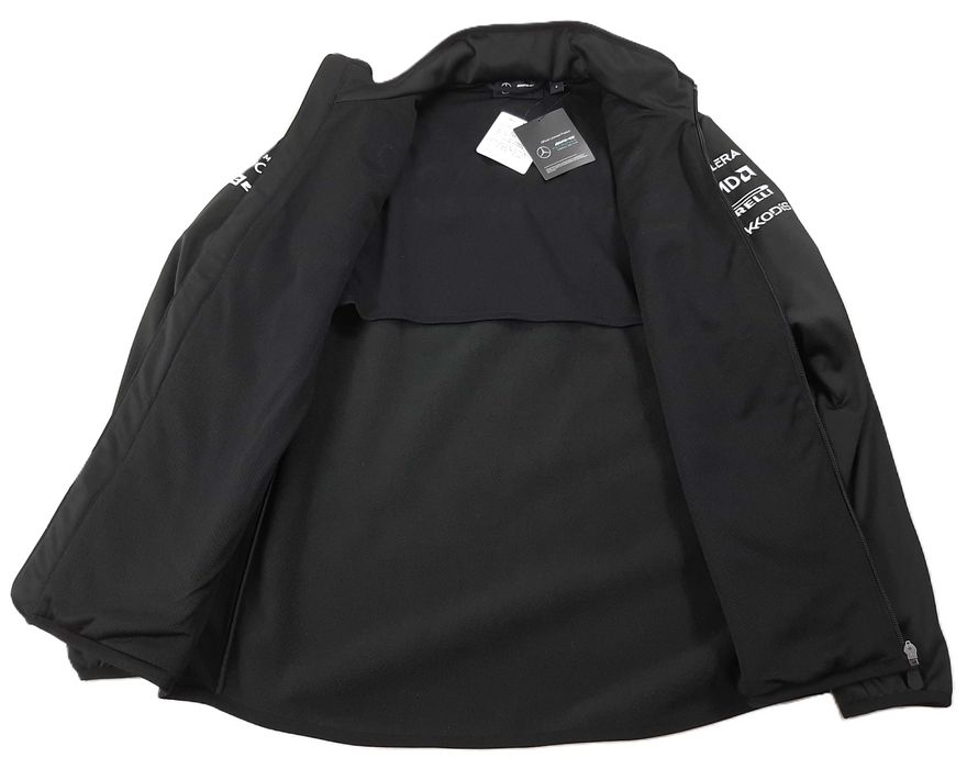 Mercedes AMG F1 Team Softshell - Оригинално мъжко яке размер S