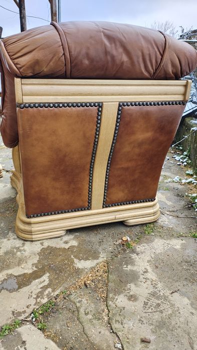 Кожени фотьойли от масивно дърво