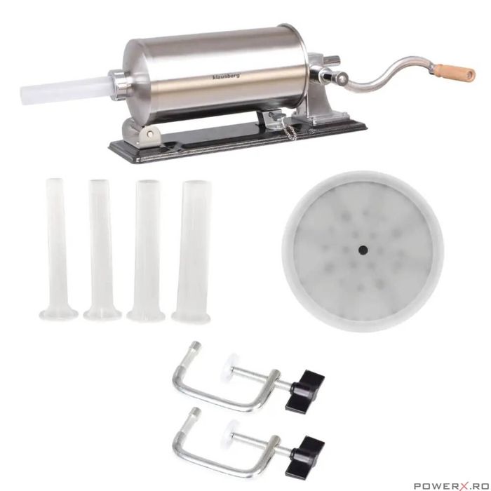 Masina manuala pentru umplut carnati, otel inoxidabil, capacitate 5