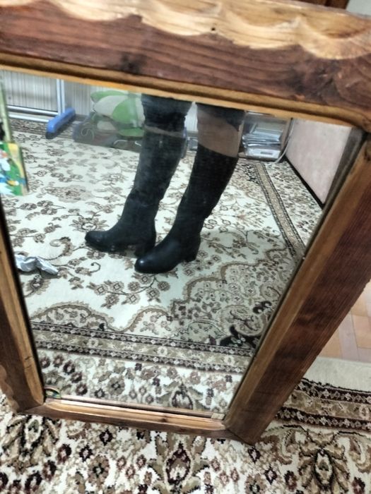 Продам кожаные сапоги евро