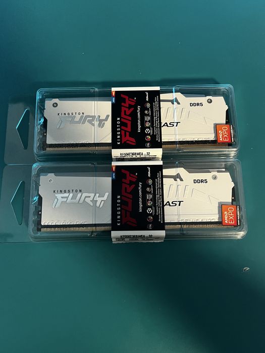 Kit Ram Kingston fury beast64gb (2x32) DDR5 5600mhz CL36