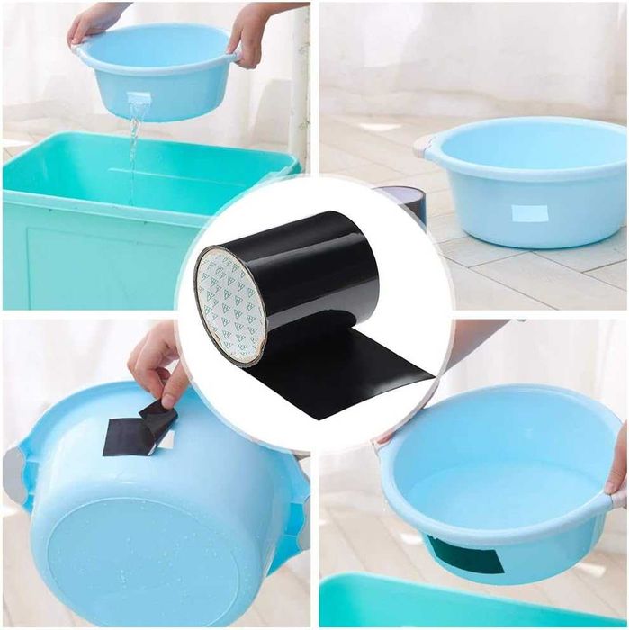 Banda adeziva pentru reparatii impermeabila ultra puternica 10x100 cm