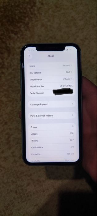 Iphone 11,128gb HN/A