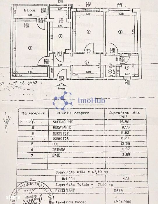 Apartament 3 camere - Podu Ros - Palas - 72mp - Renovat!