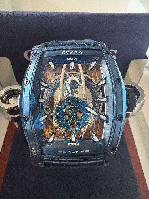 Cvstos Sealiner PS Skyblue Steel 45 mm