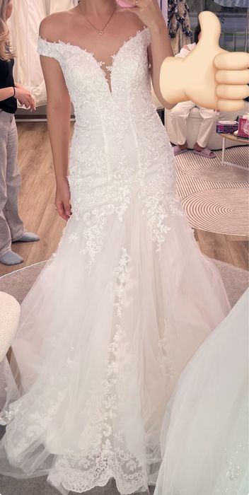 свадебное платье рыбка