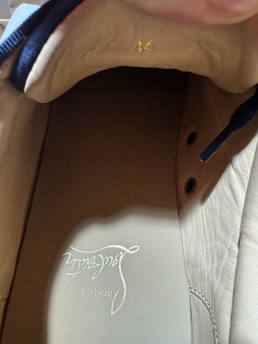 Christian Louboutin low navy blue