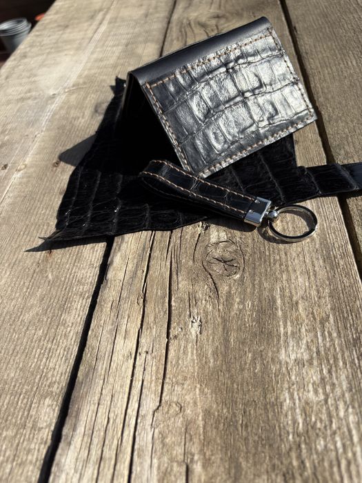 Portofel din piele naturala croco!