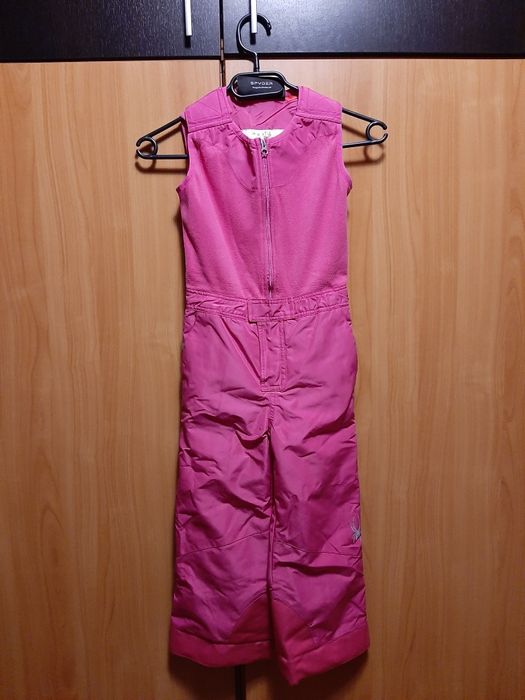 Costum ski Spyder fete  portocaliu cu roz