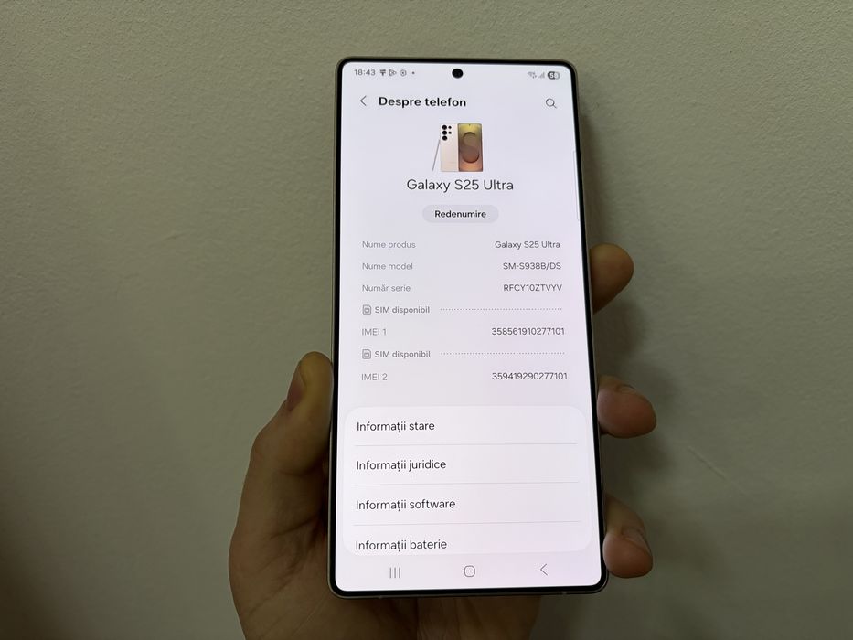 Samsung Galaxy S25 Ultra, 1TB, 12 gb RAM, Titanium Gold