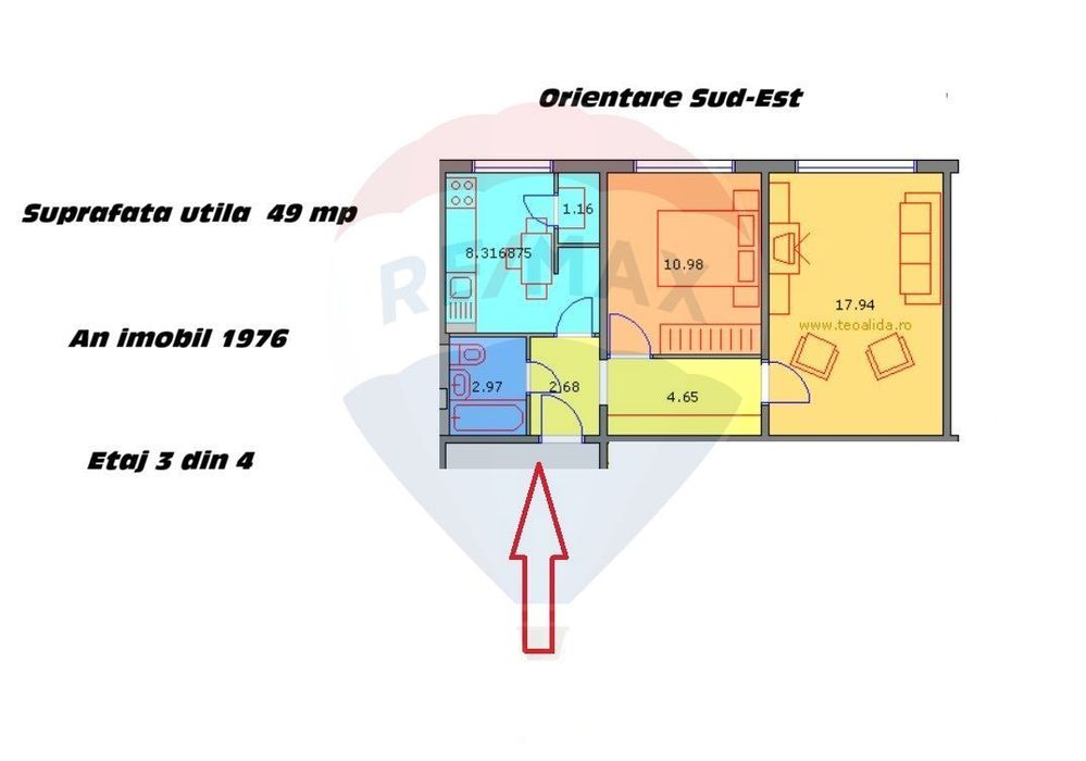 Apartament de vanzare 2 camere decomandat | Brancoveanu Berceni