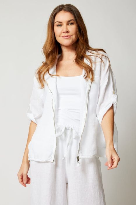 Ветровка натуральный лен Италия 52-54 размер