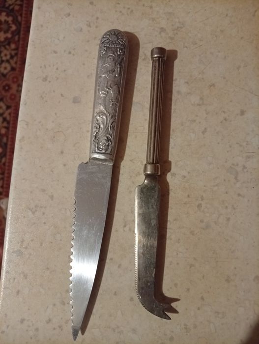 Винтидж ножове декоративен нож и нож за сирене