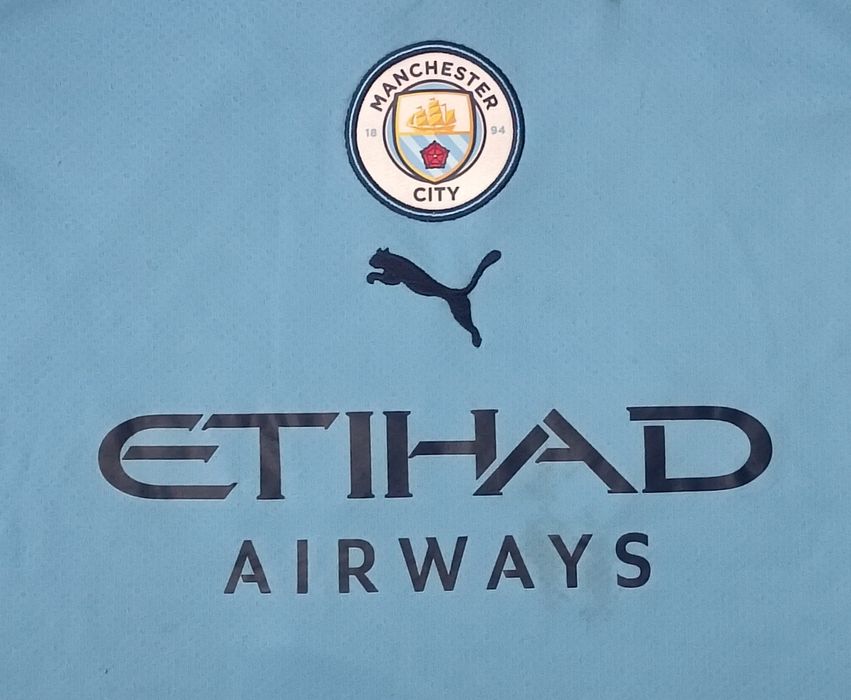 Puma Manchester City #9 Haaland Home Jersey тениска ръст 137-147см