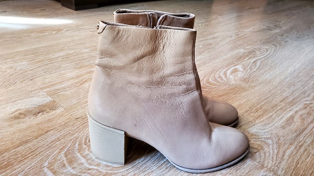 Италиански черни боти, DKNYбежови,Габина омбре цвят и летен ботуш