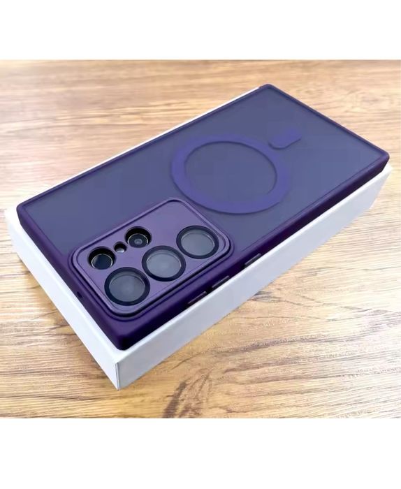 Husa Magsafe Mat Type Spate Anti Ampren Samsung S25/S24/S23/PLUS/ULTRA