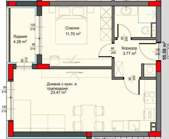 Двустаен апартамент, за продажба,кв. Аспарухово