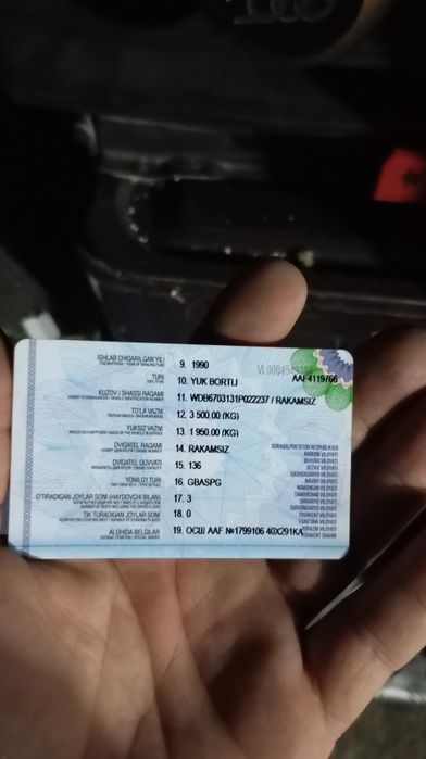 Mersedes gegant 811 364 mator xolati yaxshi metan propan