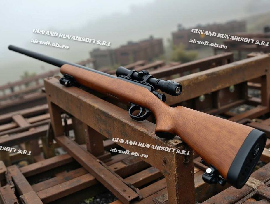 PUSCA (CU LUNETA OPTICA) ~ Arc Modificat 5 JOULI! Manuala !! ~ Airsoft
