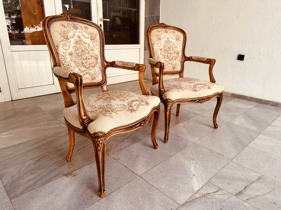 Комплект винтидж кресла стил Луи XV – 2 броя