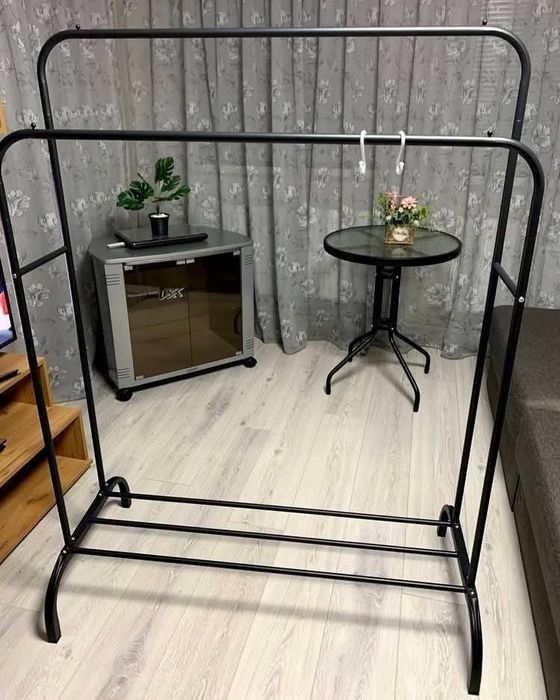 Подсилен Двоен Стоманен Щендер за Дрехи и Обувки , Стабилна Желязна Ко