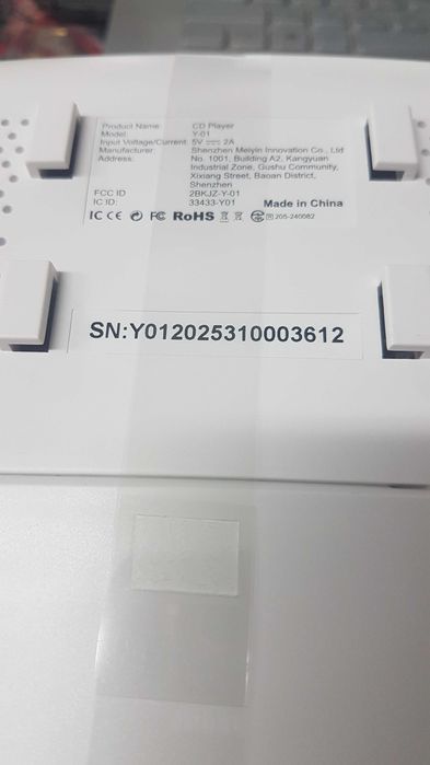 Мини CD player Bluetooth, дистанционно,USB/AUX , жак за слушалки