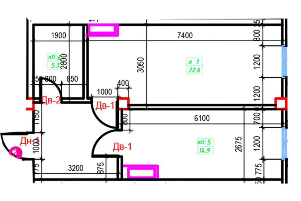 Продается 1-комнатная квартира в новостройке
