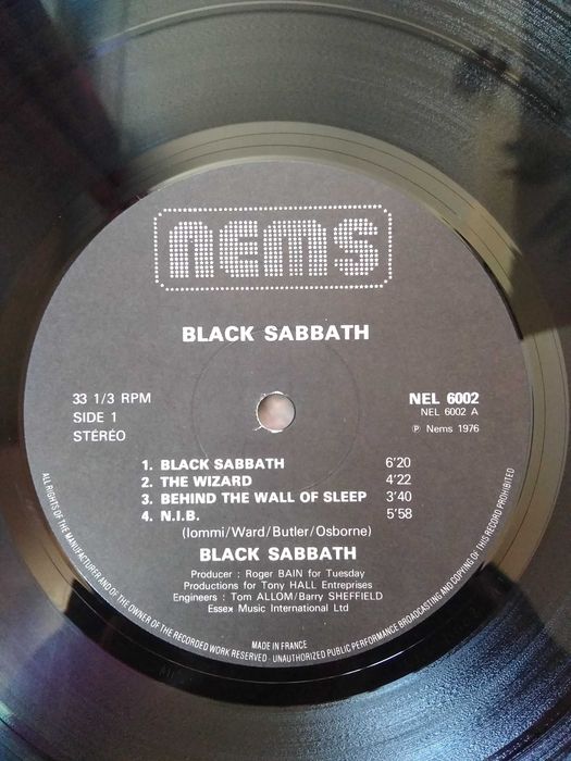 винил  BLACK SABBATH  originals