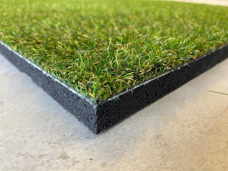 Фитнес Настилка Изкуствена Трева – Плоча 98 x 98 см, 20 мм, Настилки