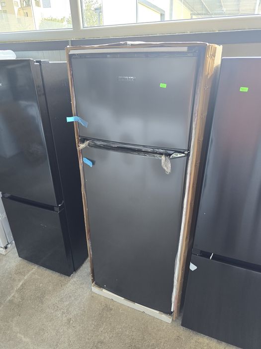 Нов черен хладилник/фризер с горна камера Мюлер/Muhler