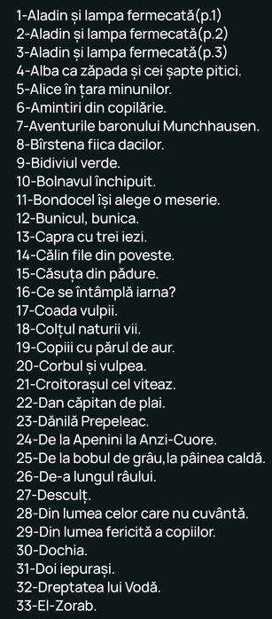 Vând sau schimb diafilme vechi cu povești-40 lei bucata.