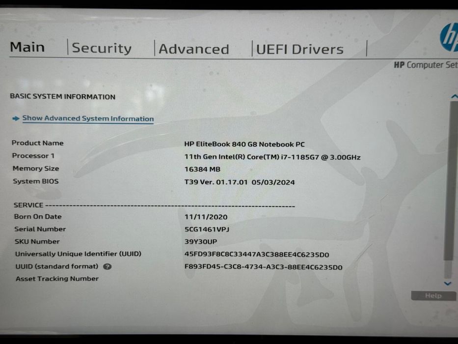 HP Elitebook 840 G8 i7 gen 11 , 16GB , 512GB , Touchscreen , 4G LTE