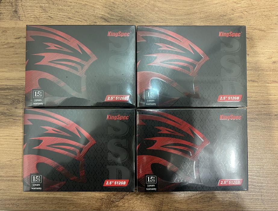 Новые! SSD диск 512Gb SATA 2,5 4 шт