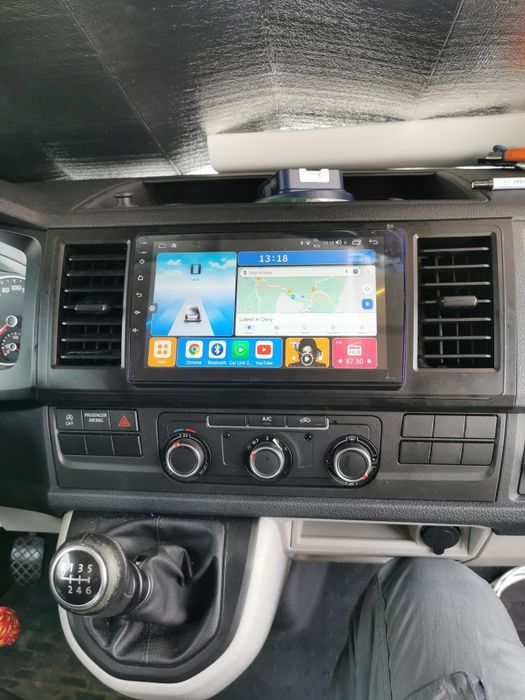 Navigatie Android VW Transporter Waze YouTube GPS Carplay BT