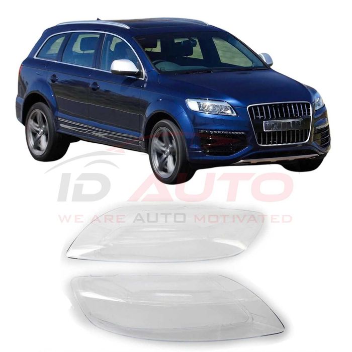 Стъкла за фарове на Audi Q7 4LB (2006-2015) к-т, стъкло фар ауди кю7