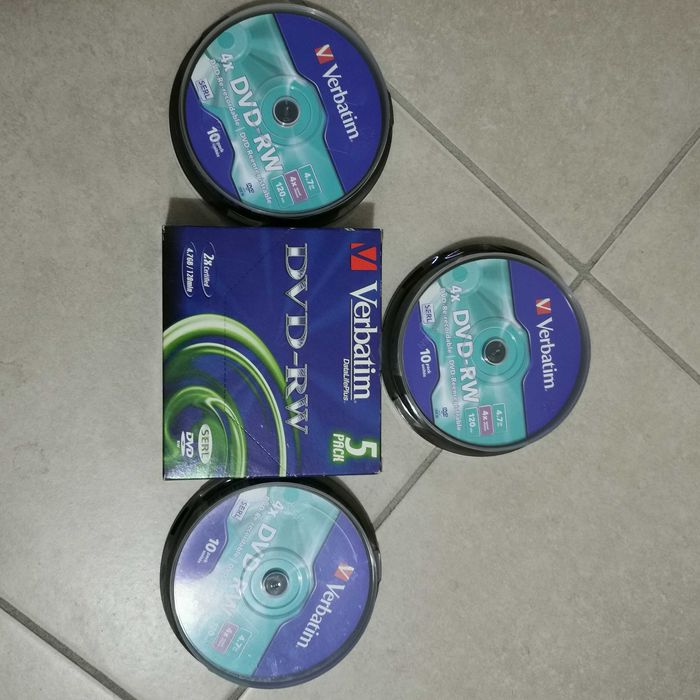 35 Verbatim DVD-RW 4.7GB 4X 120Min ПРЕЗАПИСВАЩ - НЕВО