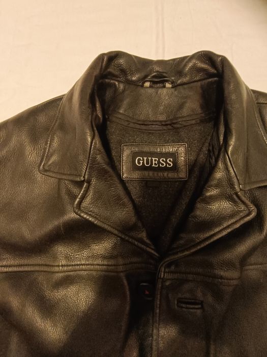 Geaca Guess de piele groasa cu mesada detașabilă L