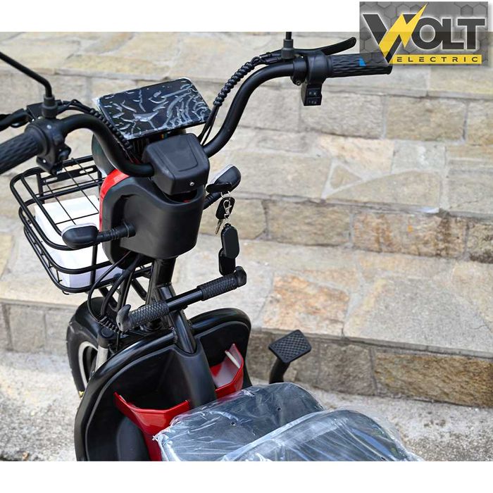 Електрическа триколка BULLMAX C1 MAX 1500W, големи 10’’ джанти, RED