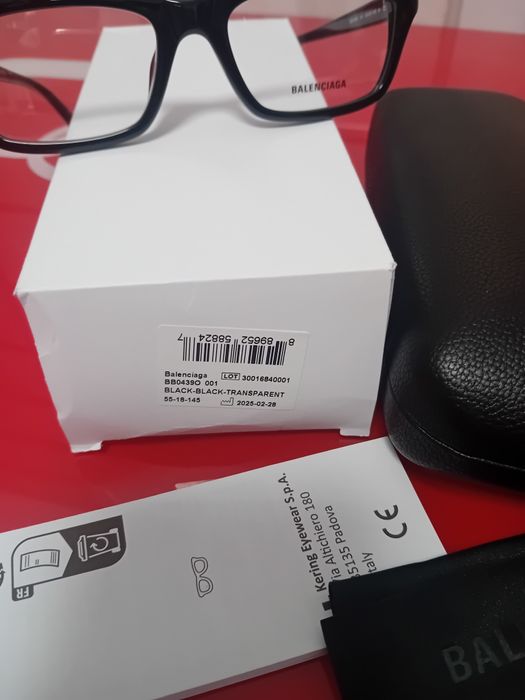 Ochelari Balenciaga transparent