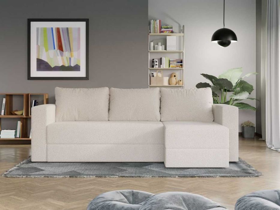 Coltar Extensibil Alfa plusat aspect lana alba