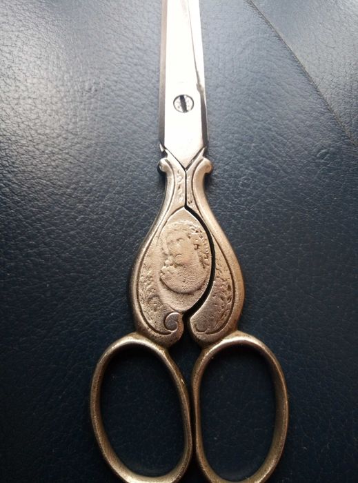 German Solingen Cristianity Religious ornate scissors- 19th century