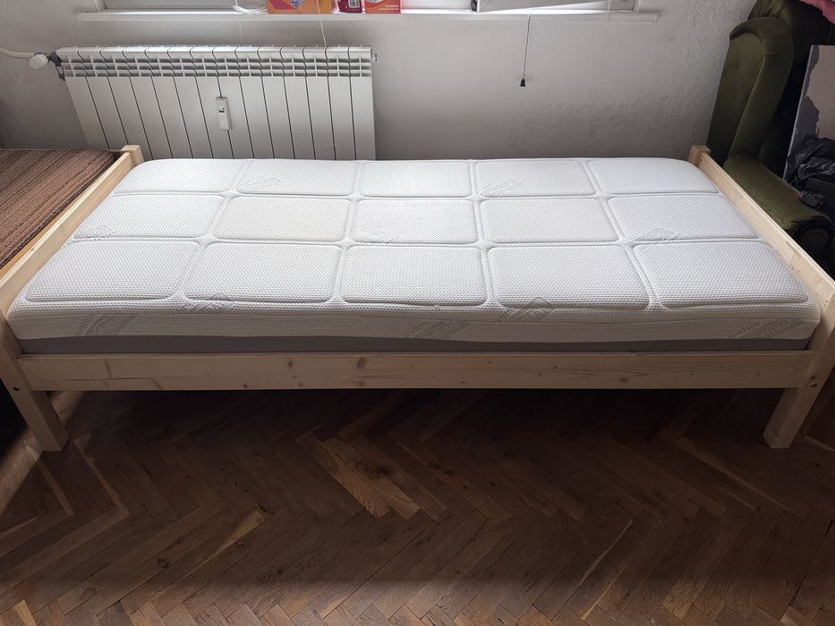 Легло + матрак и подматрачна рамка 90/200