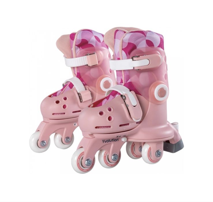 Детски ролери Yvolution - Twista Skates, размер 23-28, розови