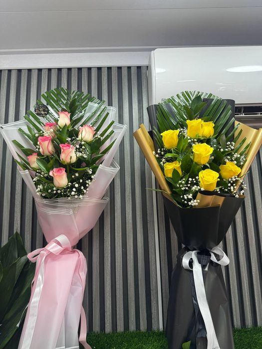 Букеты цветов. Gulllar va buketlar sotamiz 150 000 boshlab za atirgull