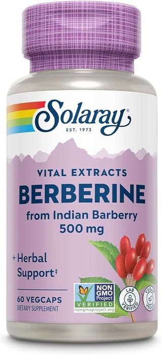 Американский Берберин 500 мг Solaray Berberine Extract