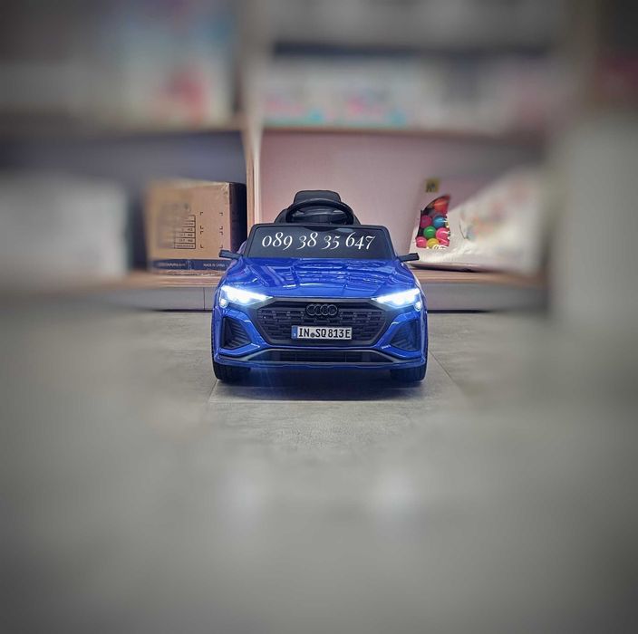 ПРОМОЦИЯ!НОВО!Акумулаторен джип Audi SQ8 BLUE с 12V батерия,EVA гуми