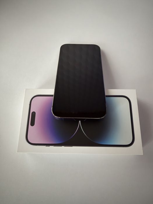 iPhone 14 pro, 256 GB, deep purple, full box.