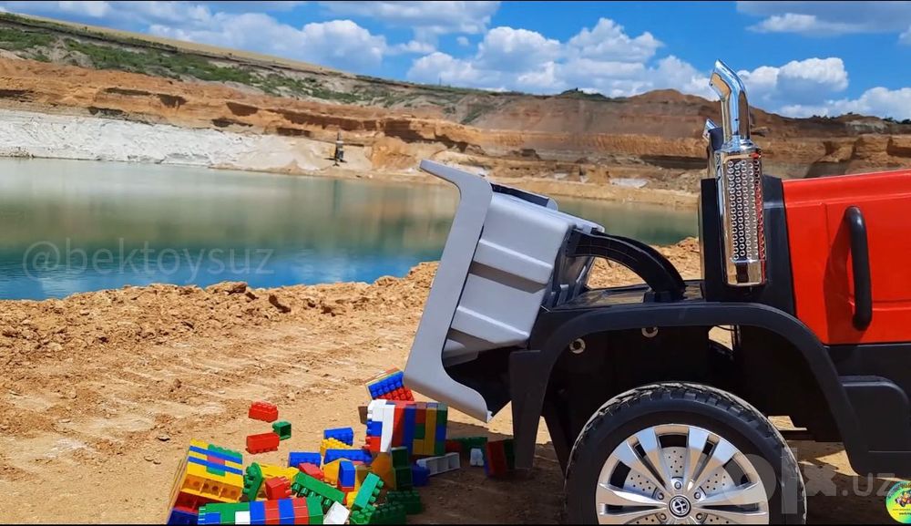 Детский грузовик самосвал 4x4 12V Bluetooth EVA колёса с пультом