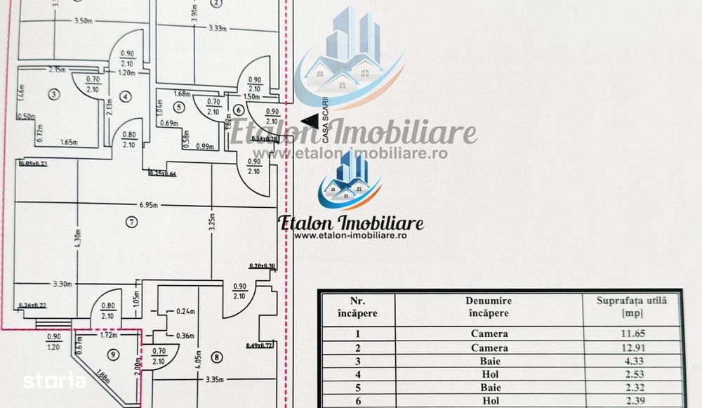 Apartament 3 camere, 2 bai, bloc anul 2003, Calea Romanului