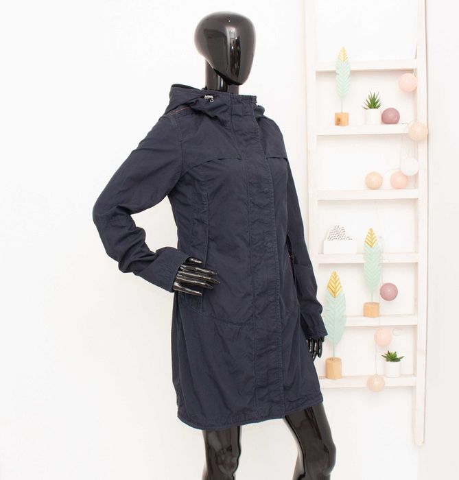 PARAJUMPERS оригинално дамско яке синьо памук windstopper тренч М